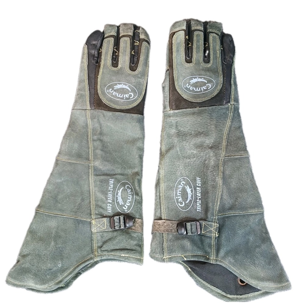 Caiman Premium MIG Stick Welding Gloves XL Heavy Duty Triple Layer Cuff 1879